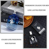 Perfume de colonia de feromonas caballero