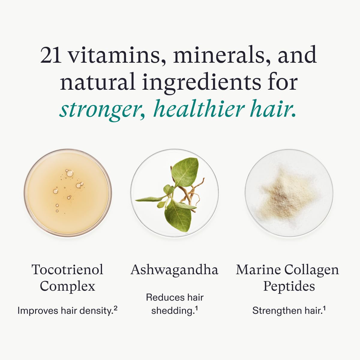 Suplementos para el crecimiento del cabello para mujeres 18-44