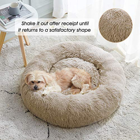 Cama relajante para perro y gato, cama antiansiedad, cama para perros y gatos de 20/24/27 pulgadas