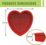 Moldes de silicona en forma de corazón SILIVO
