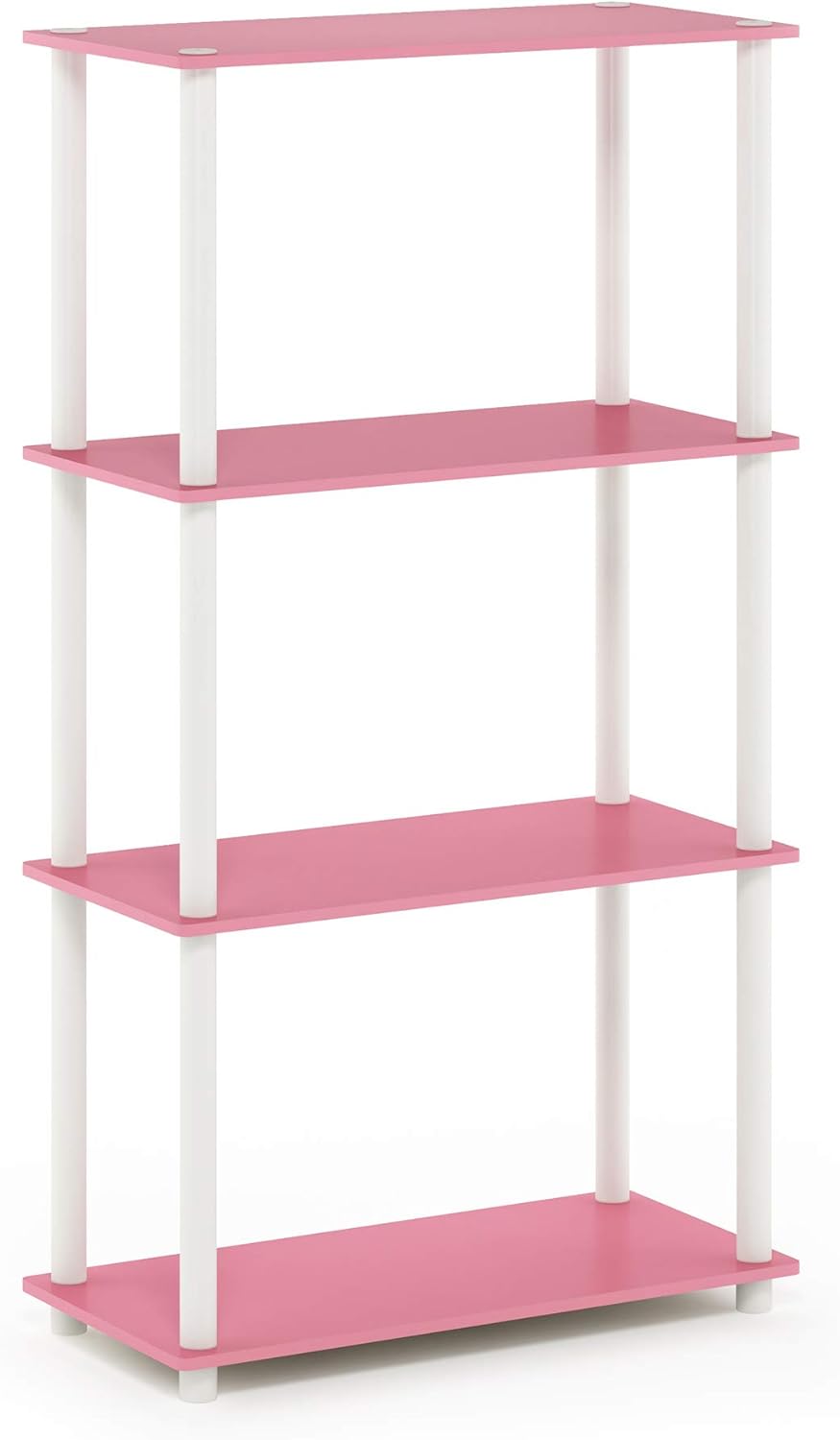 Estante multifuncional 4 niveles Furinno, tubos redondos, modelo TT-4T