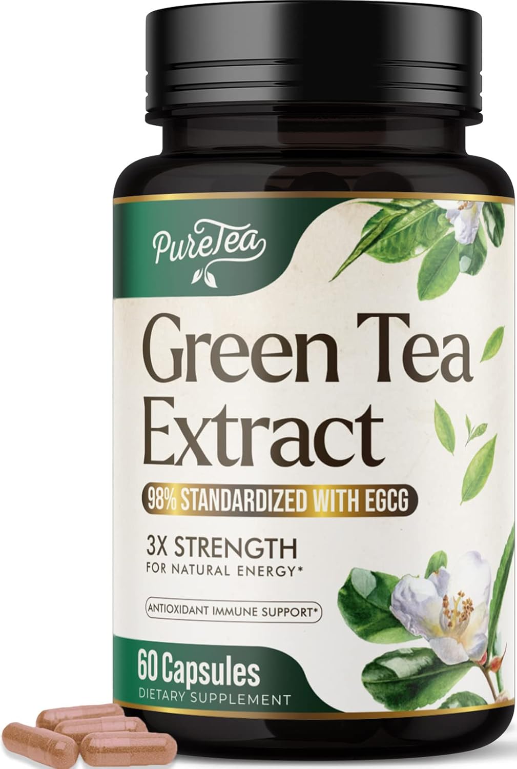 Suplemento Píldoras de extracto de té verde de 1000 mg