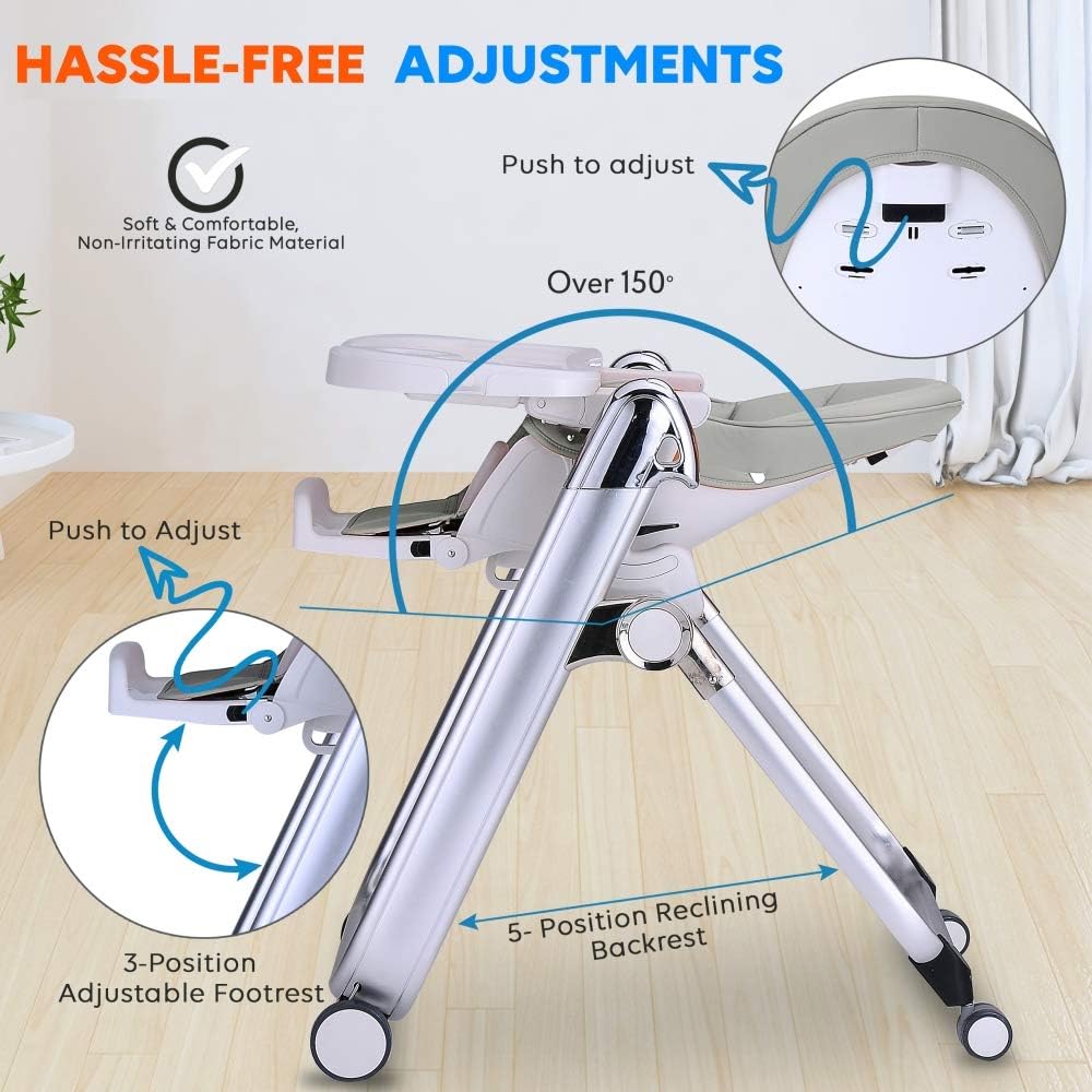 Silla comedor de alimentación para bebé SERENELIFE SLHC62