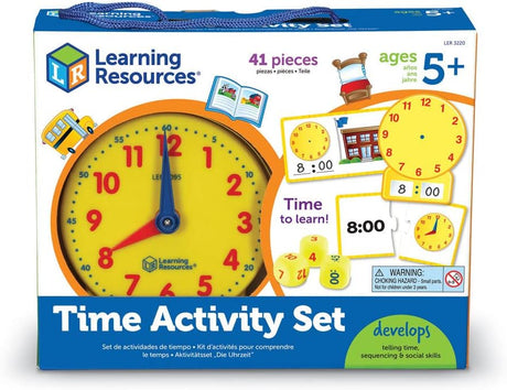 Reloj Montessori para enseñar la hora - 41 piezas, 5+ años