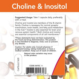 Suplemento Colina e inositol 0.017 oz