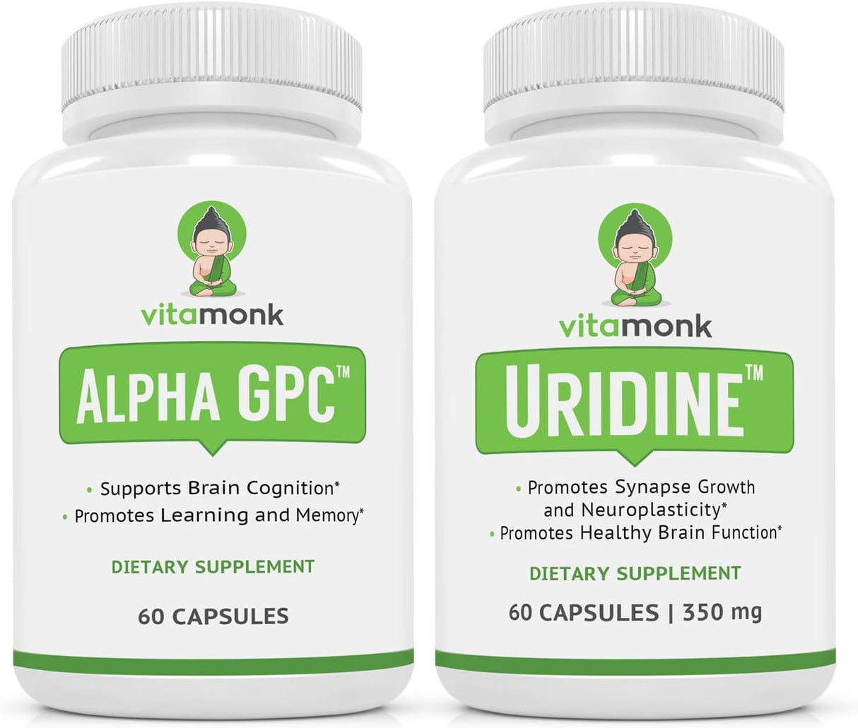 Suplemento Cognitivo Alpha GPC y Uridina - Mr Happy Stack