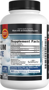 Suplemento de Magnesio Glicinato 500 mg para Sueño y Salud
