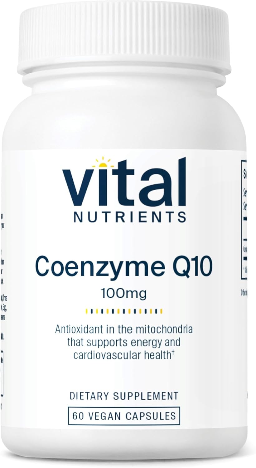 CoQ10 Vital Nutrients 100mg Vegano Antioxidante 60 caps