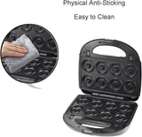 Waffle Maker 10 en 1, 750W, Placas Removibles, Compacto