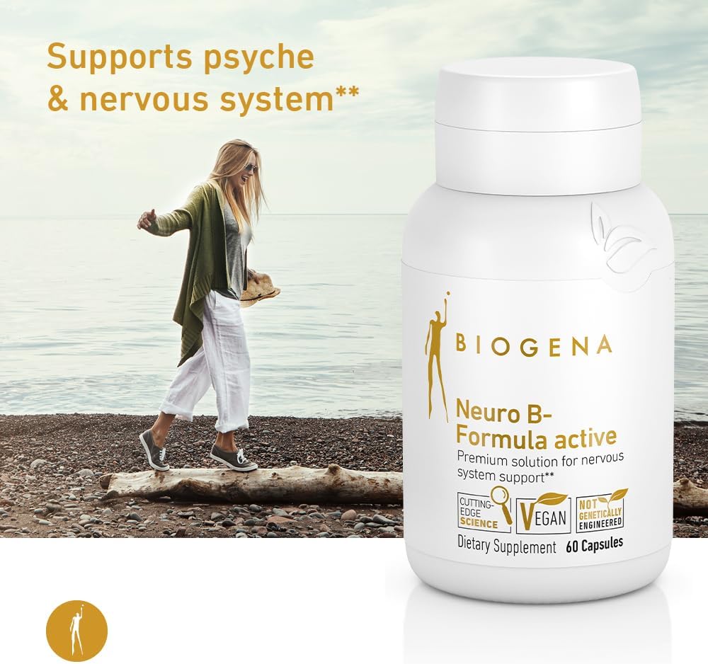 Complemento de B-Complejo Biogena, 8 vitaminas, Neuro B-Formula