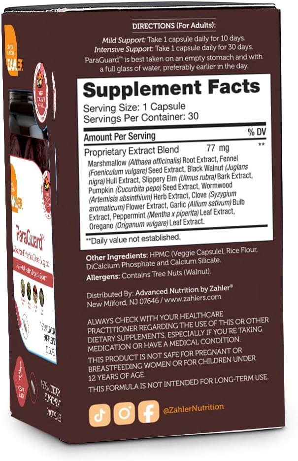 Cápsulas ParaGuard - Suplemento para Salud Intestinal Kosher