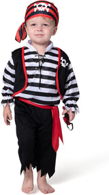 Disfraz de Pirata para Bebé, Spooktacular Creations, Rayas