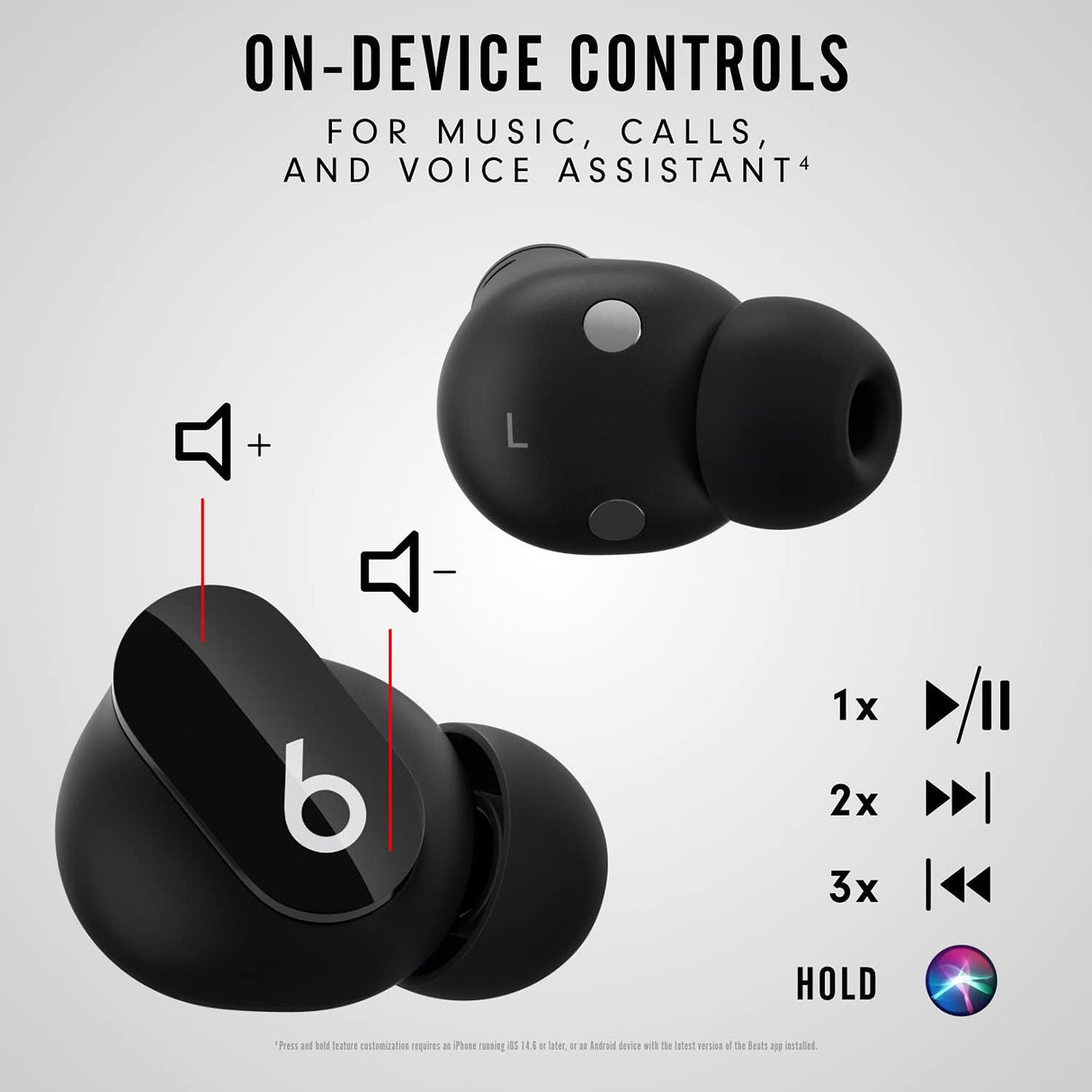 Auriculares Inalámbricos Beats Studio Buds, Cancelación de Ruido
