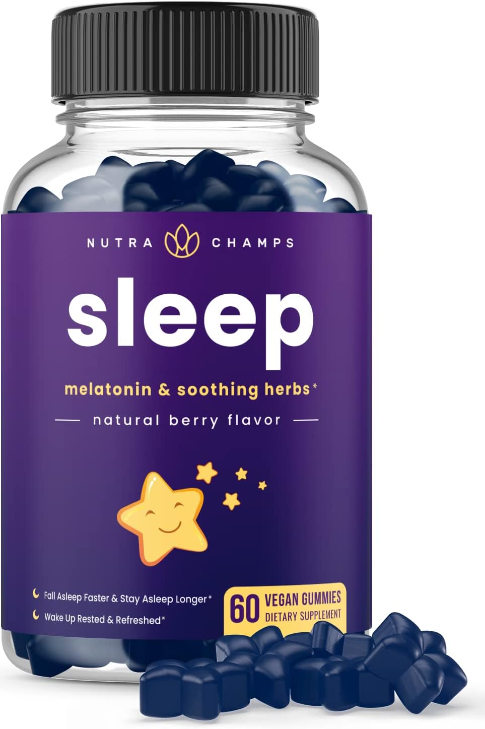 NutraChamps Gomitas para dormir para adultos y niños