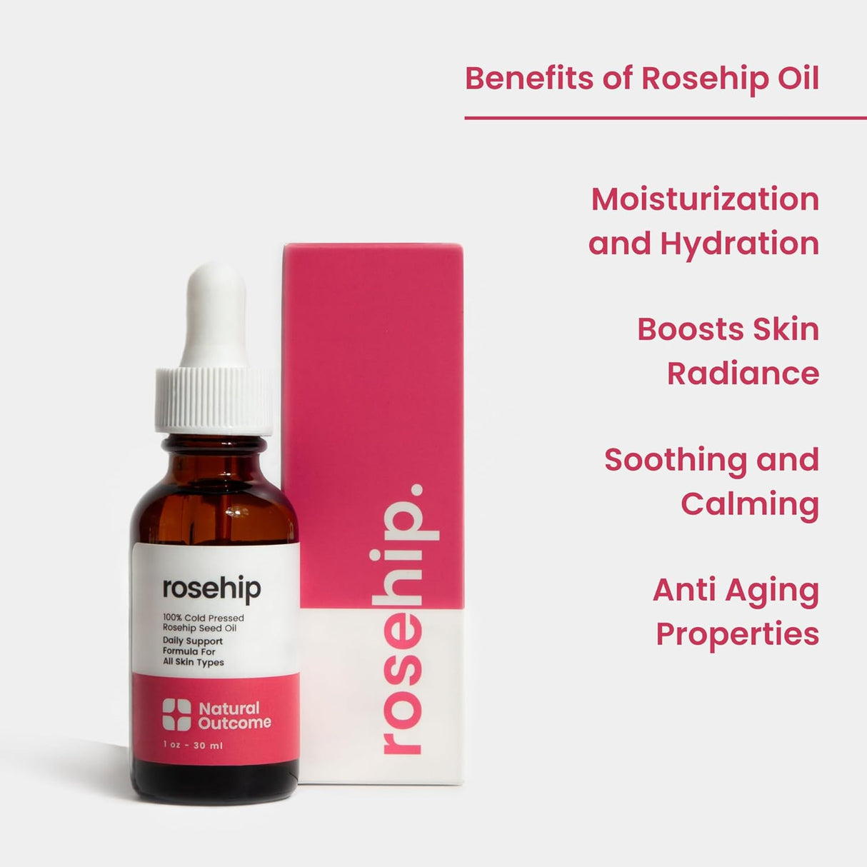 Aceite facial de rosa mosqueta puro prensado en frío anti-edad