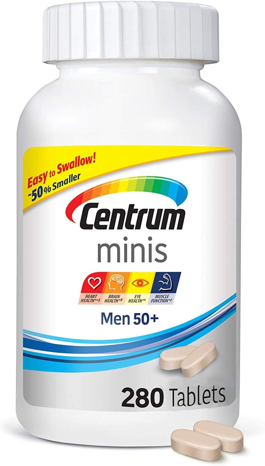 Suplementos Centrum Minis Silver Multivitamin for Men 50 Plu