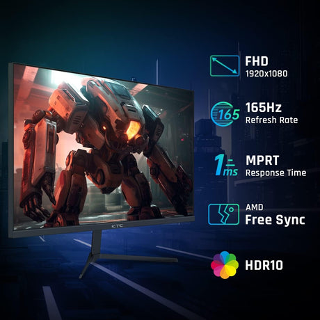 Monitor Gaming KTC 24 FHD 165Hz 1ms HDR, Modelo H24T09P
