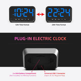 Reloj Digital LED para Dormitorio con Alarma Fuerte y Snooze