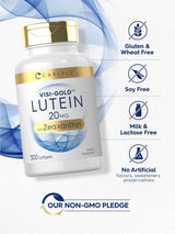 Suplemento Luteína y zeaxantina 20 mg  300 cápsulas blandas