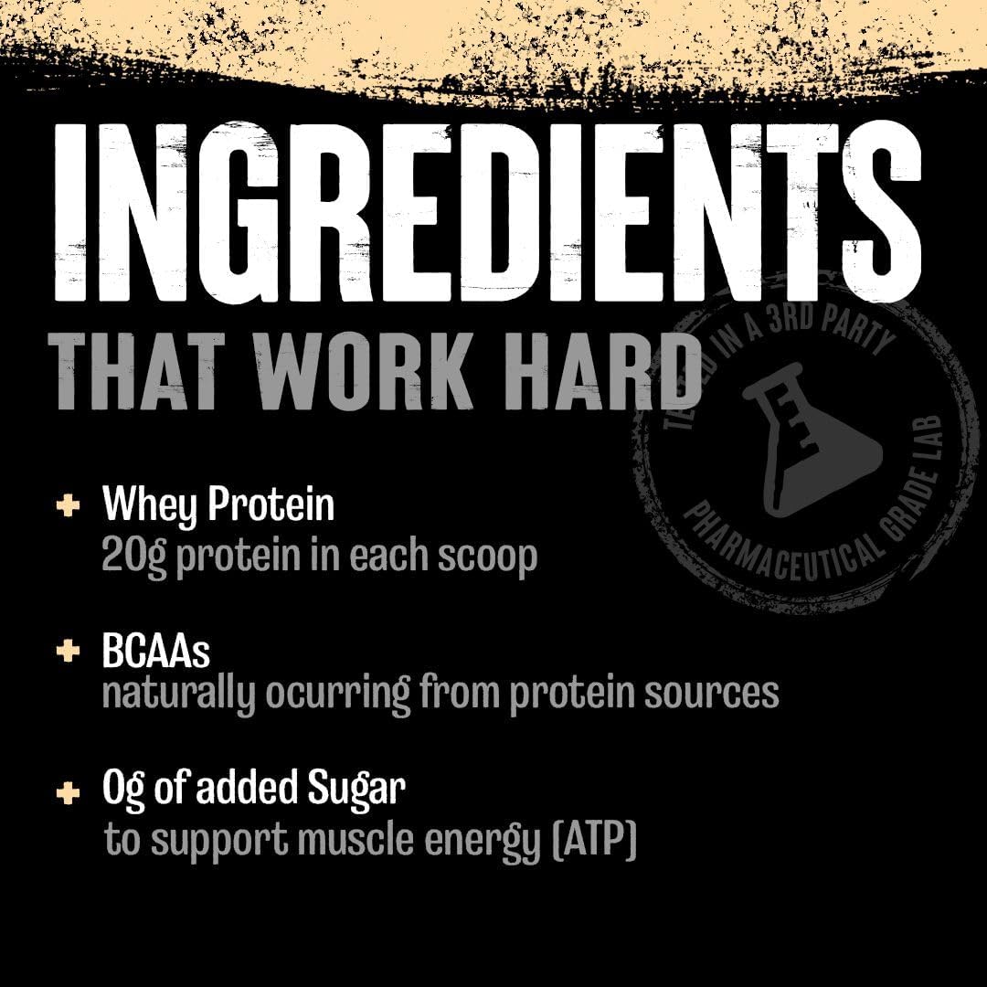 Proteína en polvo Animal Whey 100% - 4 lb, BCAA, bajo en azúcar