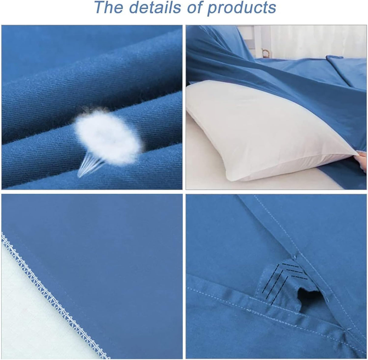Saco de dormir para camping azul