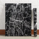 Papel de vinilo pintado diseño de granito negro