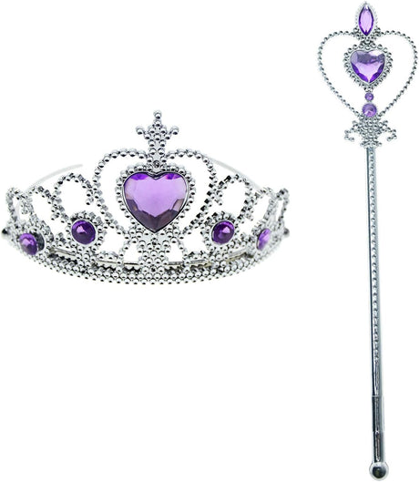 Disfraz de princesa para niña violeta de 3 a 4 años