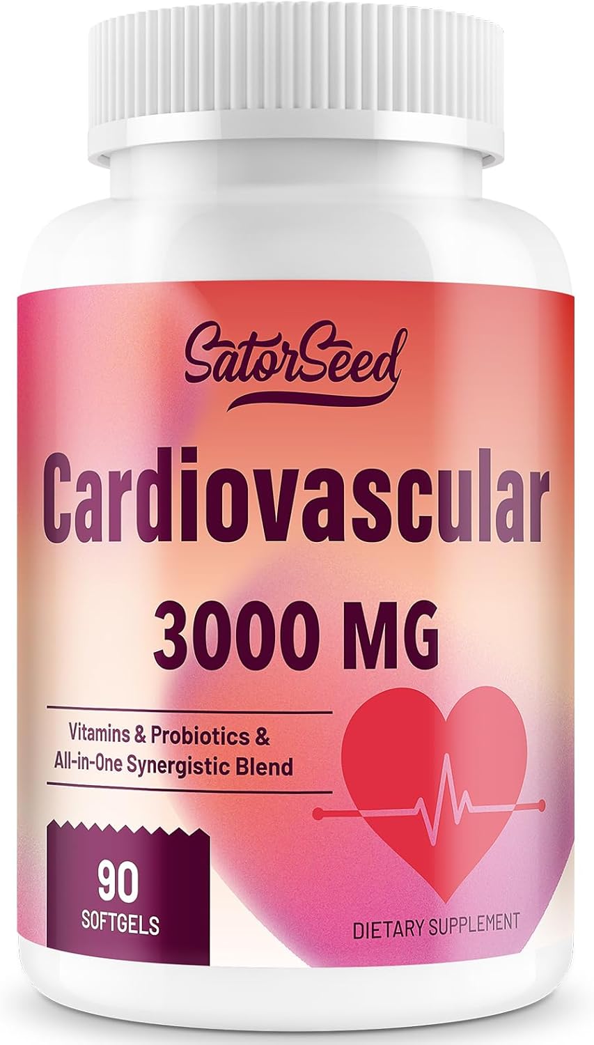 Suplemento Cardiovascular 3000MG Omega-3 y CoQ10 90 Cápsulas