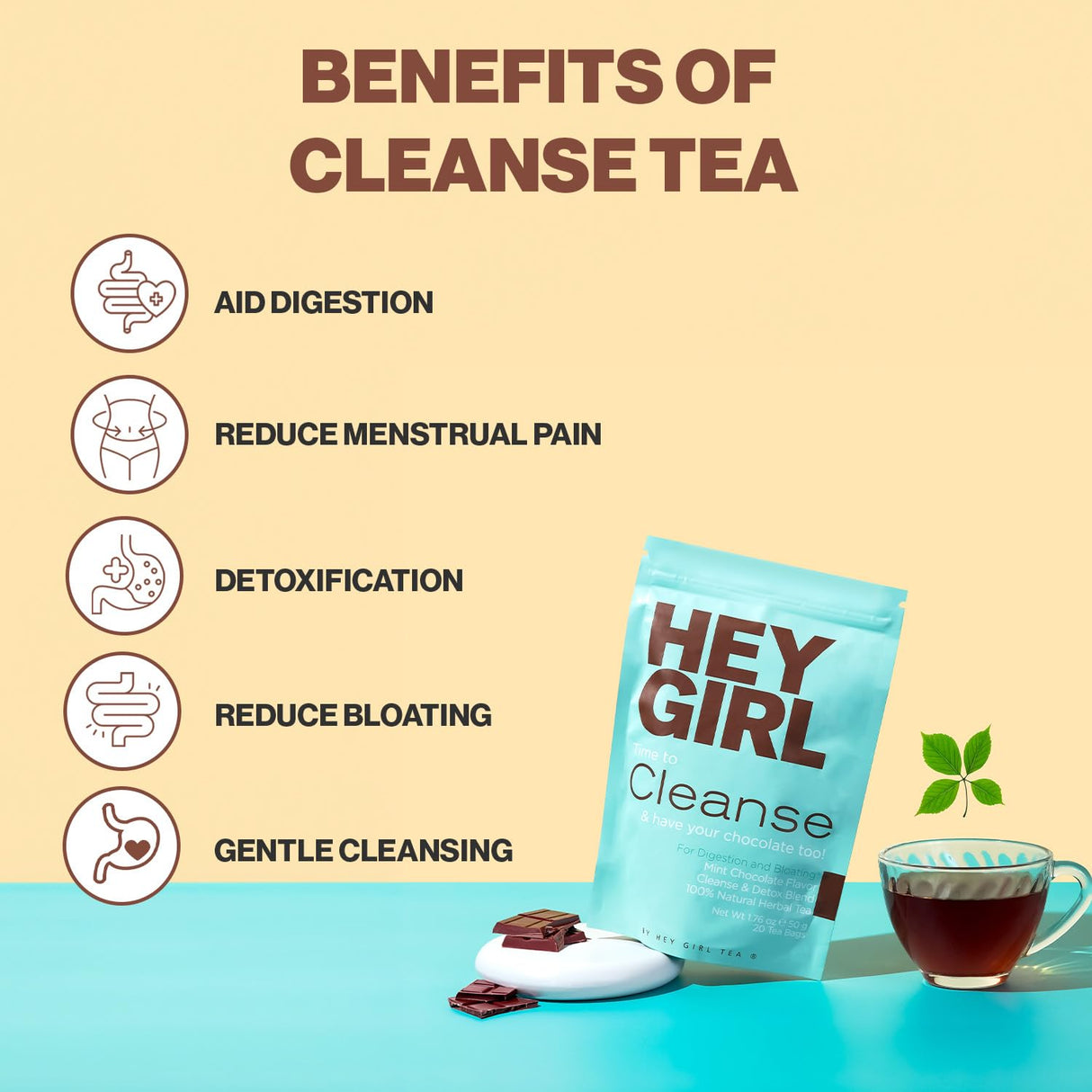 Té Detox Hey Girl | Limpieza Corporal y Laxante Herbal