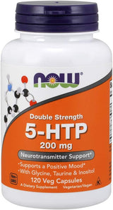Suplemento 5-HTP 200 mg, Now Foods, 120 VegCaps, 5-HTP