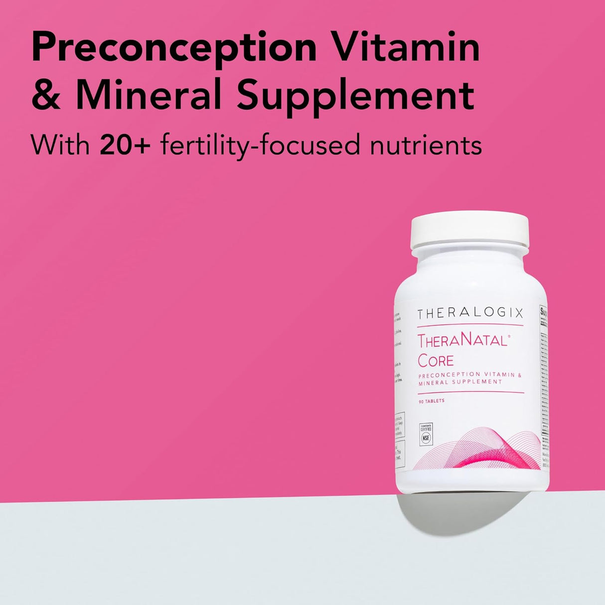 Suplemento prenatal Theralogix TheraNatal Core 90 días NSF