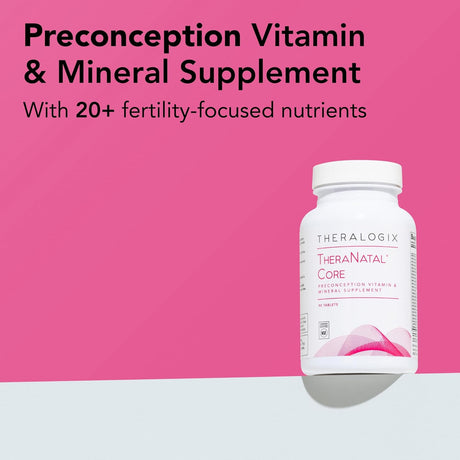 Suplemento prenatal Theralogix TheraNatal Core 90 días NSF