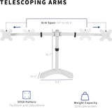 Soporte Doble para Monitor VIVO, Telescópico, STAND-TS38BW