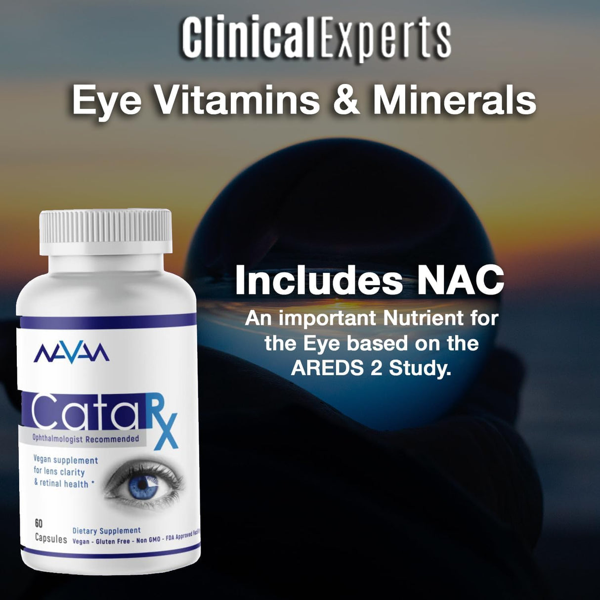 Vitaminas oculares de apoyo macular para la visión veganas