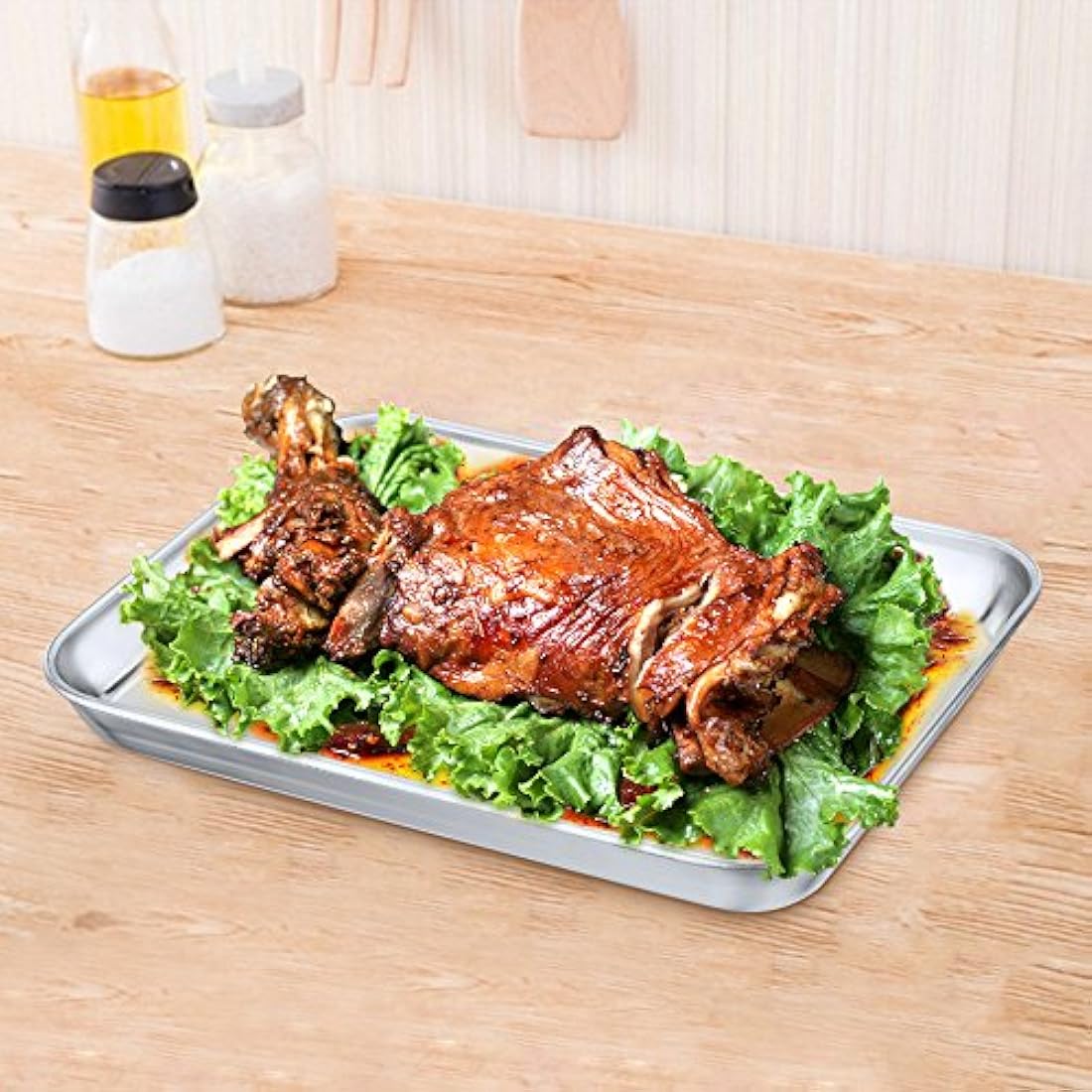 Bandeja para horno de tostadora, P&P CHEF tostadora de acero