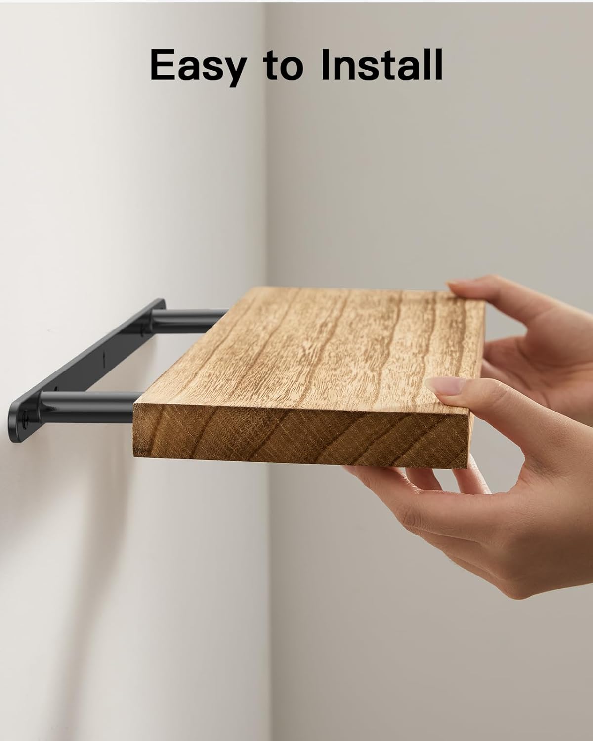 Estantes Flotantes AMADA HOMEFURNISHING de Madera, Set de 4