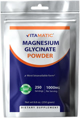 Vitamatic Magnesio Glycinato 1000mg 250g 250 porciones