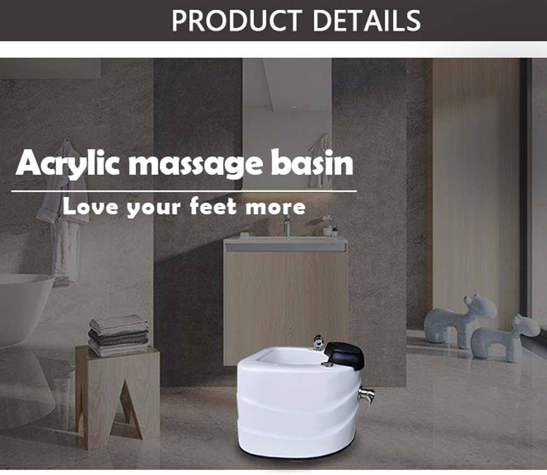 Bañera portátil de pedicura para pies, cuenco de pedicura