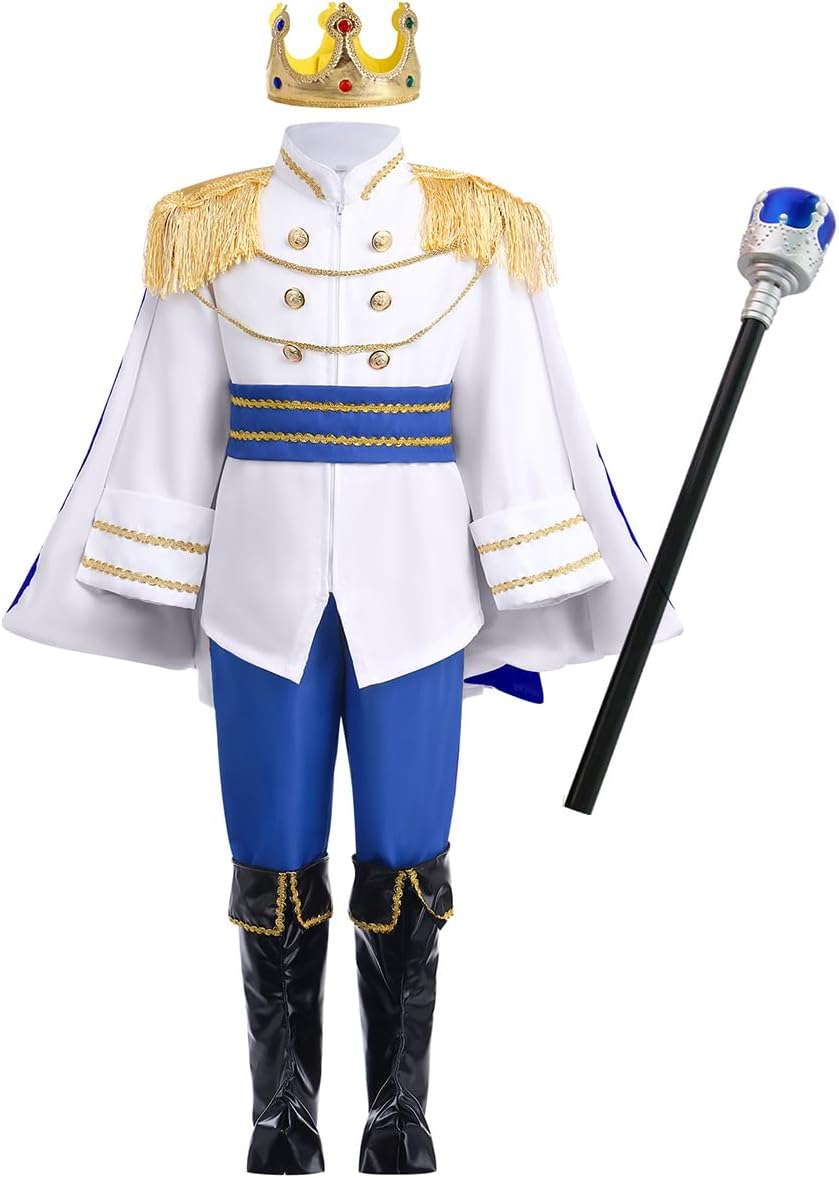 Disfraz de Príncipe Encantador para Niños - Medieval Royal Knight 5-6 Años