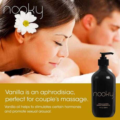 Aceite de masaje de vainilla con aceite de coco NOOKY