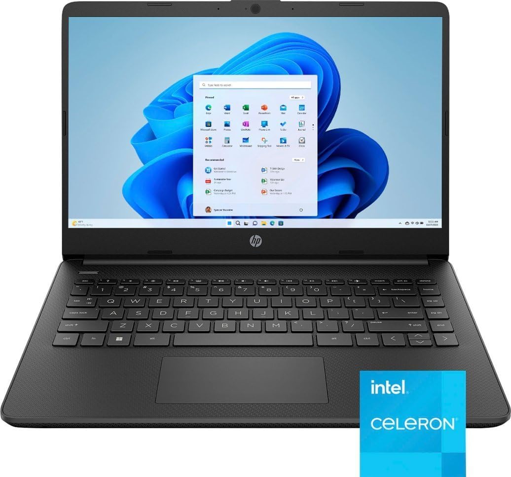 Laptop HP 14 Ultra Ligero, Intel Celeron, 8GB RAM, Win 11