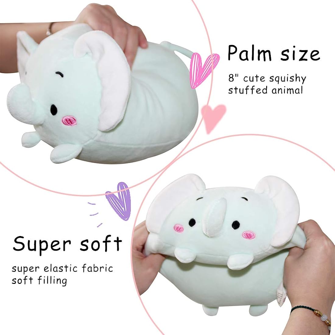 Peluche de Almohada de elefante azul