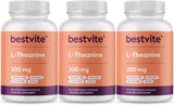 Suplemento BESTVITE L-teanina 200 mg 360 cápsulas Vegano