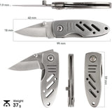 Mini cuchillo para colgarlo en llavero con bloqueo de forro