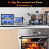 Termómetro de cocina ThermoPro TP17, doble sonda, temporizador.