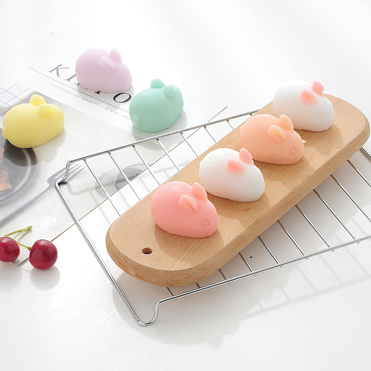 Moldes de Silicona para Conejos, 2 Piezas, 3D, Pastelería