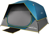 Tienda de campaña 4 personas, fácil montaje, impermeable, modelo X.