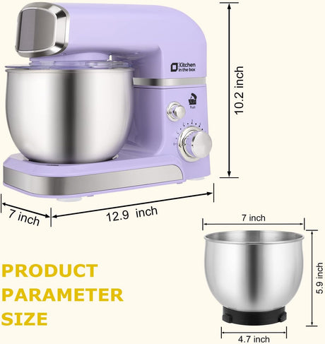 Mezcladora de cocina, Kitchen in the Box, 6 velocidades, 3.2Qt