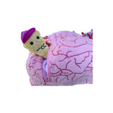 Peluches de cerebro con neuronas de felpa