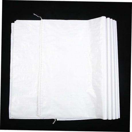 Gatuida Bolsa de embalaje 10 unids Sack Race Polywoven Bag Bolsa de piel de serpiente Bolsas de arena Saco de Gunny Bolsa de basura Bolsa de embalaje de laminación blanca